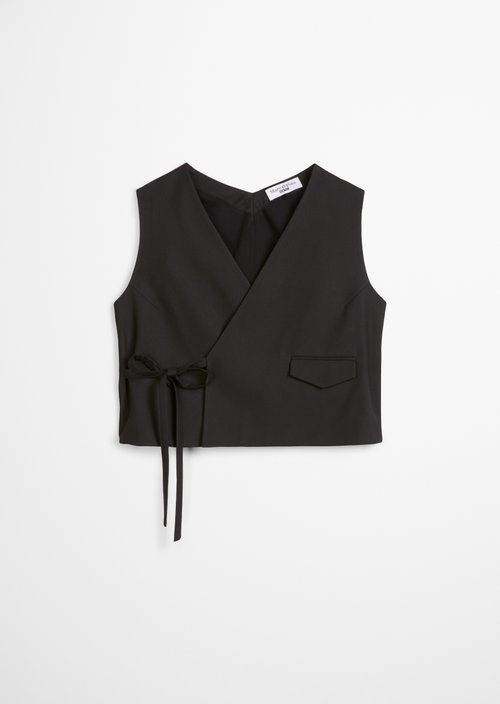 Casual Crossover Vest — Black