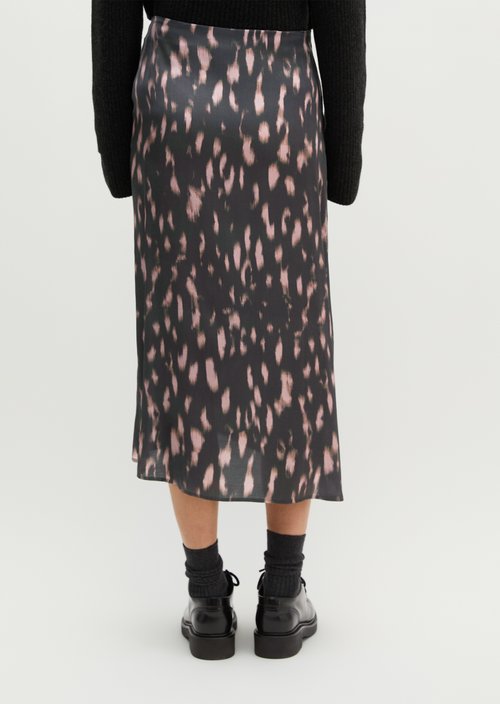 Regular-Fit Skirt with Draped Effect — Dark Grey