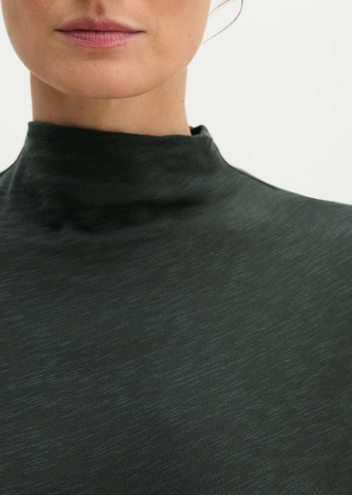 Slim-fit long-sleeve shirt — Broken Graphite