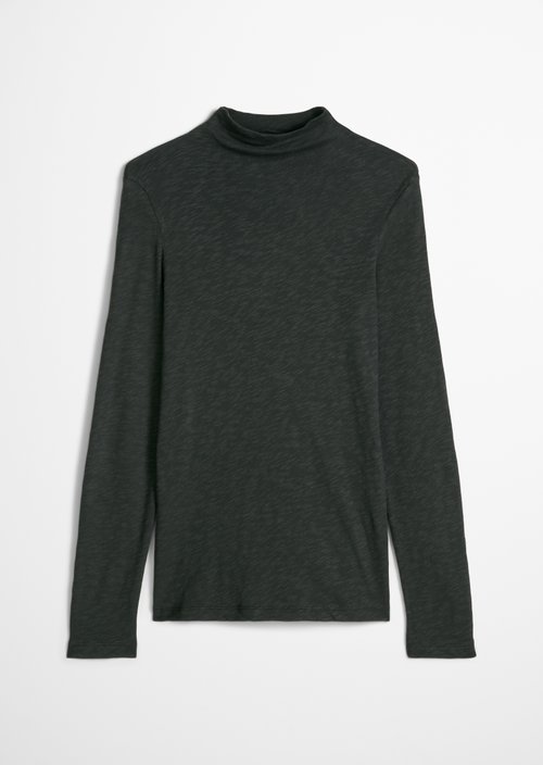 Slim-fit long-sleeve shirt — Broken Graphite