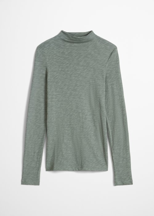 Slim-fit long-sleeve shirt — Foggy Blue