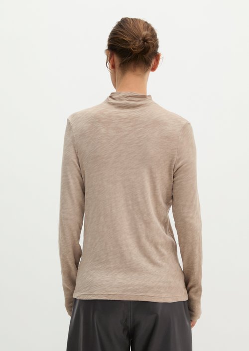 Slim-fit long-sleeve shirt — Chalky Mauve