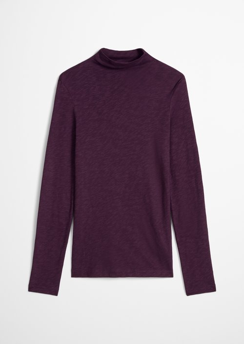 Slim-fit long-sleeve shirt — Pure Plum