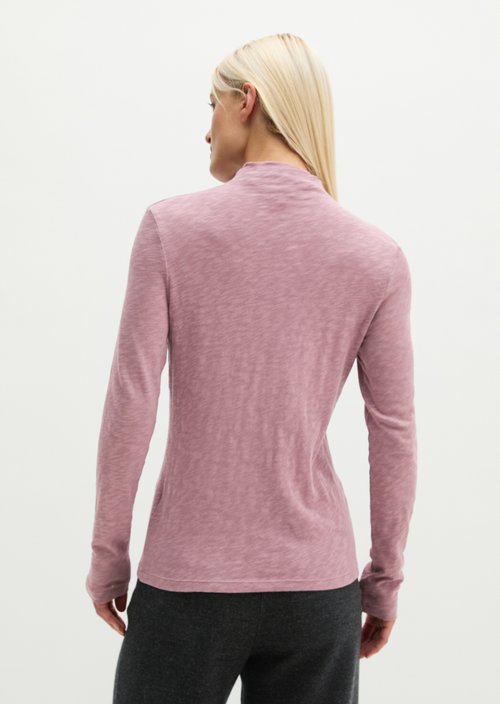 Slim-fit long-sleeve shirt — Gentle Mauve