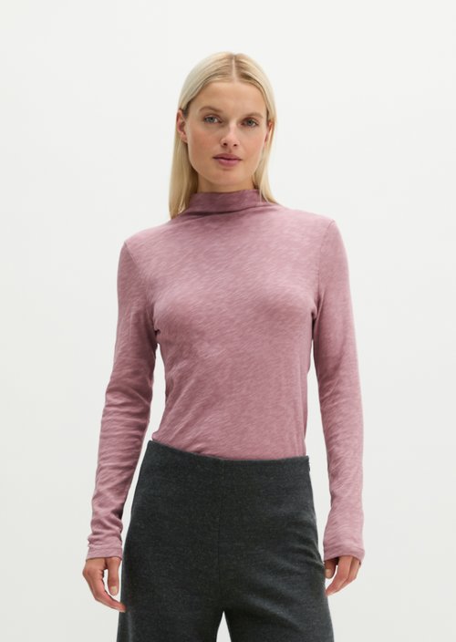 Slim-fit long-sleeve shirt — Gentle Mauve