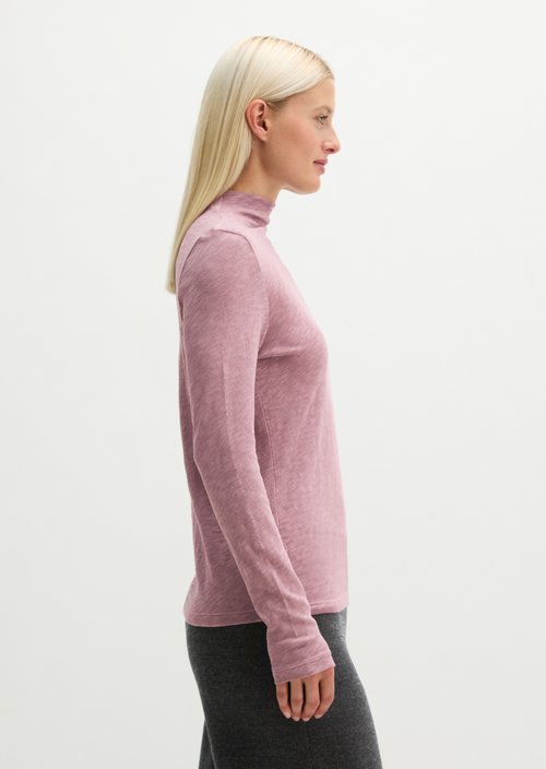 Slim-fit long-sleeve shirt — Gentle Mauve