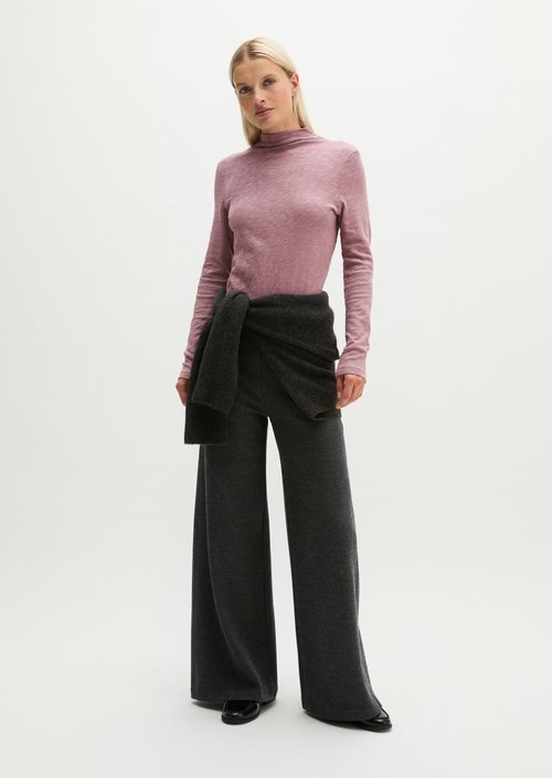 Slim-fit long-sleeve shirt — Gentle Mauve