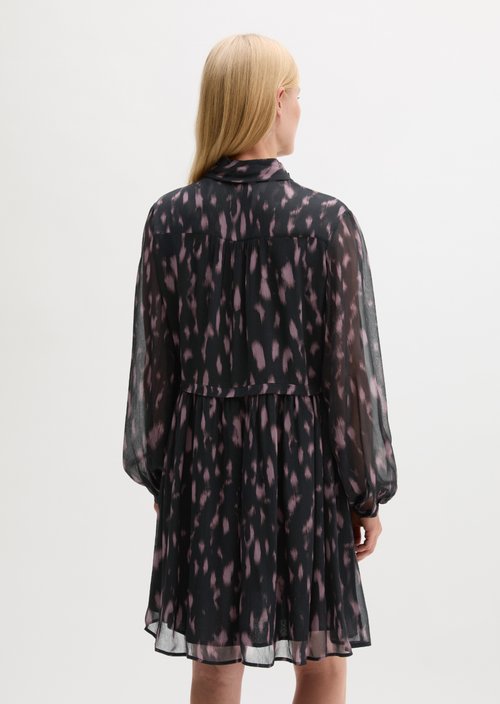 Crinkle Dress, Regular Fit — Dark Grey