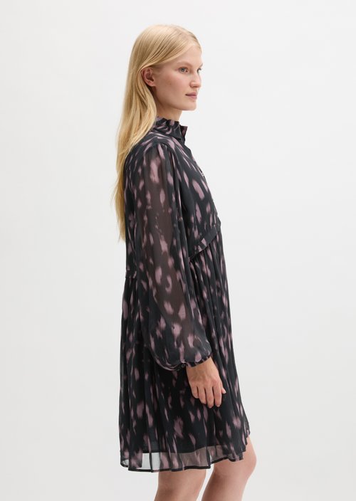 Crinkle Dress, Regular Fit — Dark Grey
