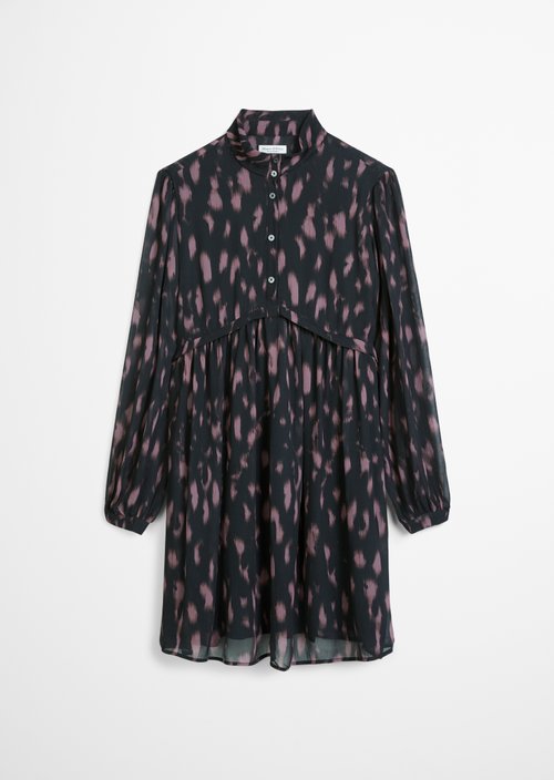 Crinkle Dress, Regular Fit — Dark Grey