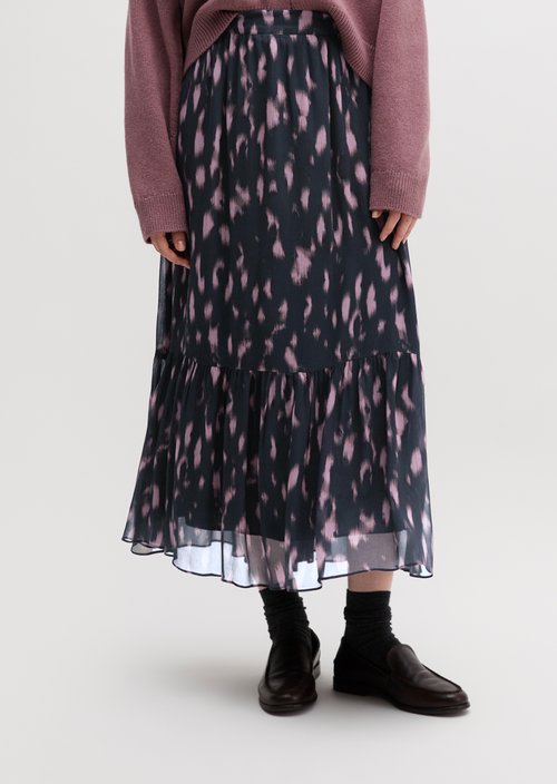 Regular Crinkle Skirt — Dark Grey