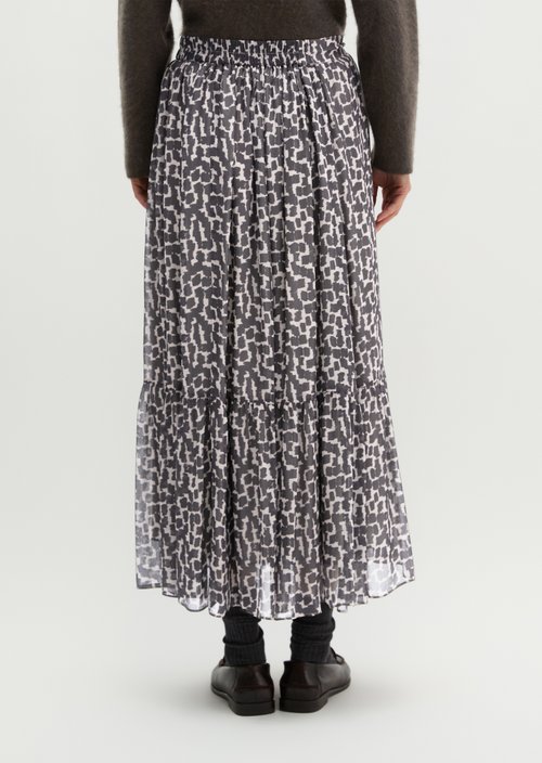 Regular Crinkle Skirt — Dark Grey