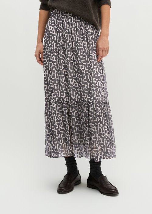 Regular Crinkle Skirt — Dark Grey
