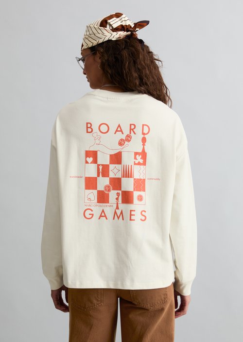 Relaxed-fit long-sleeve shirt — Creamy White