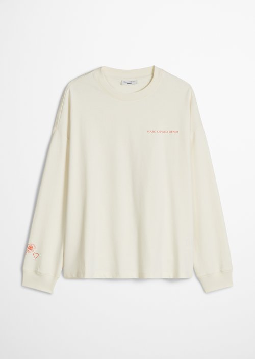 Relaxed-fit long-sleeve shirt — Creamy White