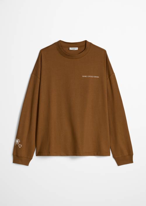 Longsleeve relaxed Old Copper in freigestellter Ansicht ohne Model