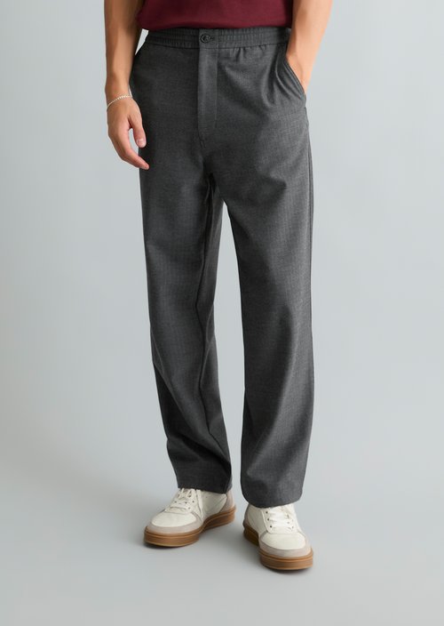 Lars Jogger Relaxed Pants — Dark Grey