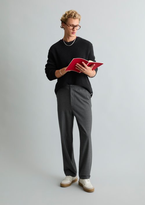 Lars Jogger Relaxed Pants — Dark Grey