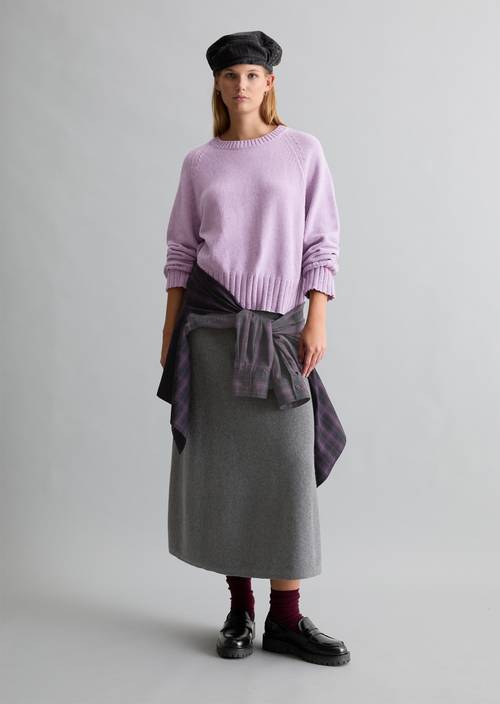Pullover oversize Lumi Lilac in Frontalansicht