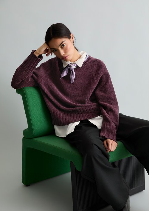 Oversized Sweater — Rhubarb Jam