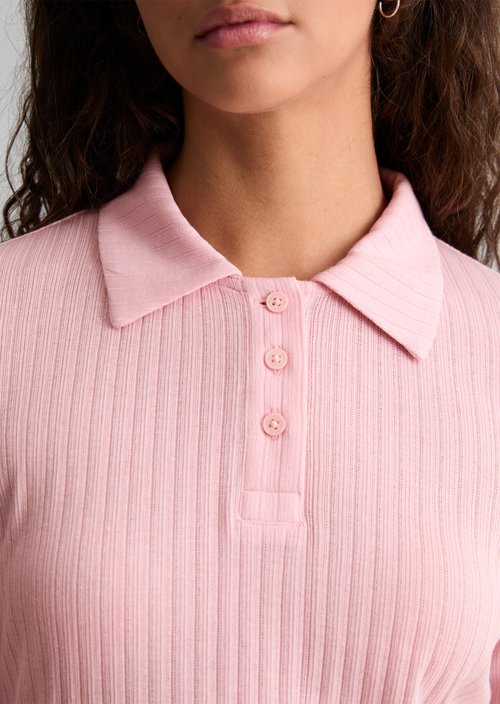 Slim-fit polo shirt — Strawberry Cream