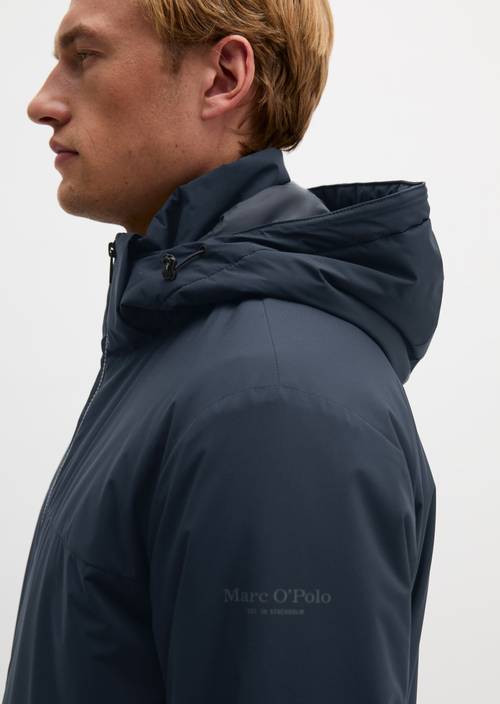 Kapuzenjacke MOP x Function Dark Navy in Detailansicht