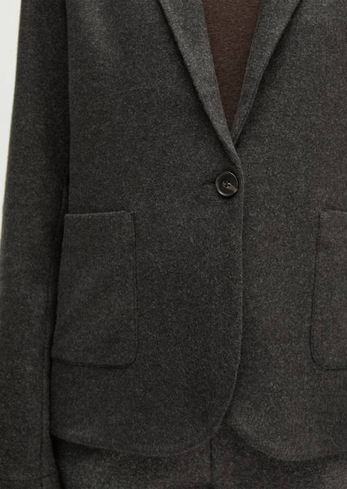 Jerseyblazer regular Dark Graphite Melange in Detailansicht