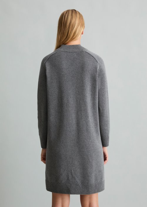 Oversized knit dress — Dark Shadow Melange