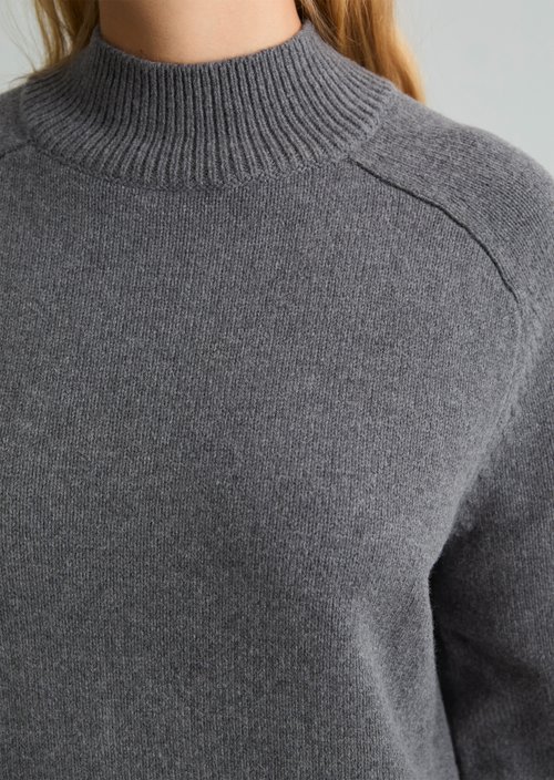 Oversized knit dress — Dark Shadow Melange