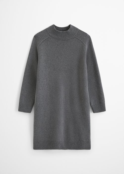 Oversized knit dress — Dark Shadow Melange