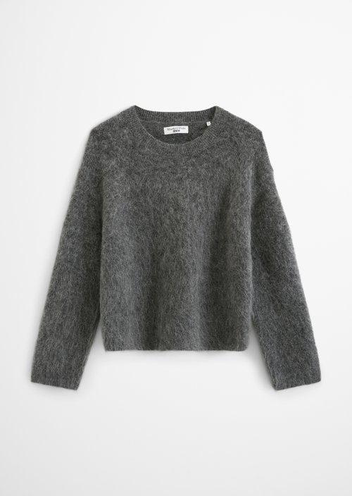 Cozy Oversized Sweater — Dark Shadow Melange