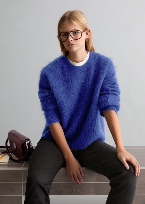 Cozy Oversized Sweater — Dark Acai