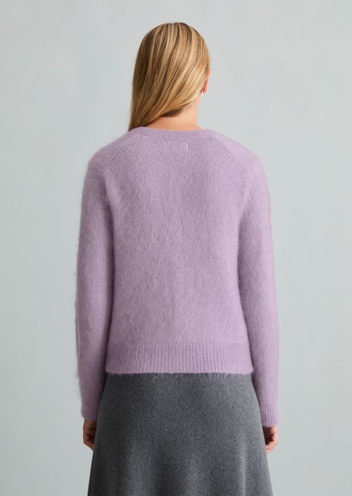 Cozy Regular-Fit Cardigan — Lumi Lilac