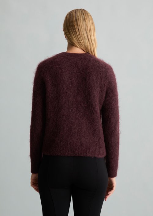 Cozy Regular-Fit Cardigan — Rhubarb Jam
