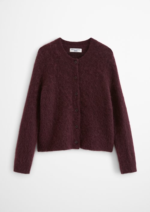 Cozy Regular-Fit Cardigan — Rhubarb Jam