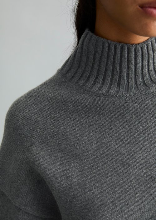 Oversized Sweater — Dark Shadow Melange