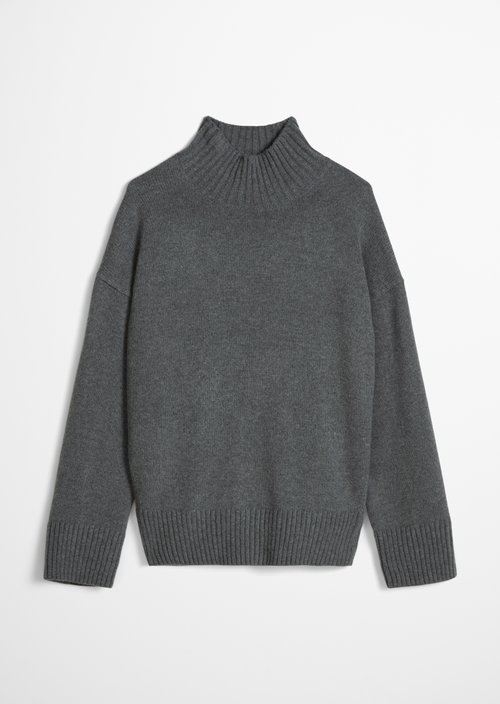 Oversized Sweater — Dark Shadow Melange