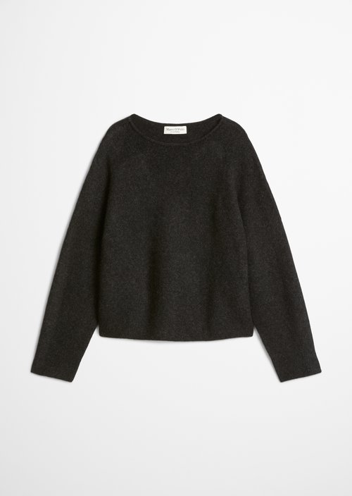 Regular-Fit Knit Sweater — Dark Graphite Melange