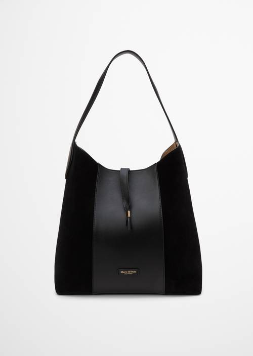 Schultertasche Model Gemma Black in Frontalansicht