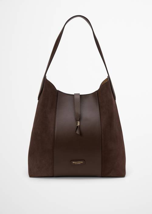 Gemma Shoulder Bag Burnt Coffee in front view