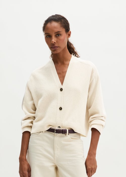 Regular Cardigan — Light Stone Melange