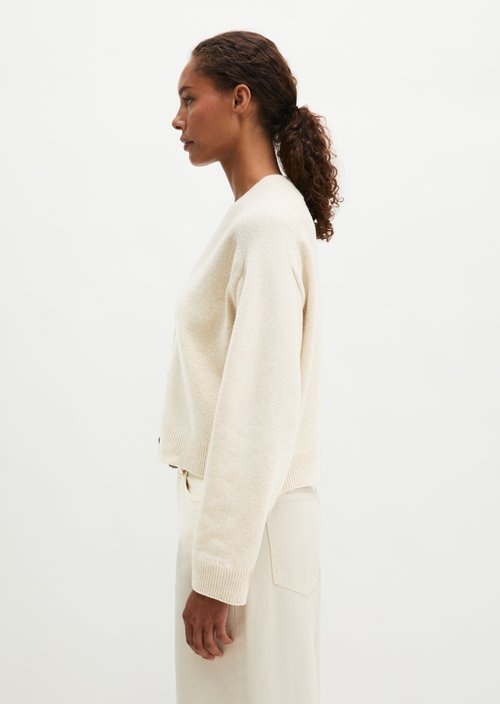 Regular Cardigan — Light Stone Melange