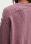 Regular Cardigan made from a soft virgin wool blend - violet