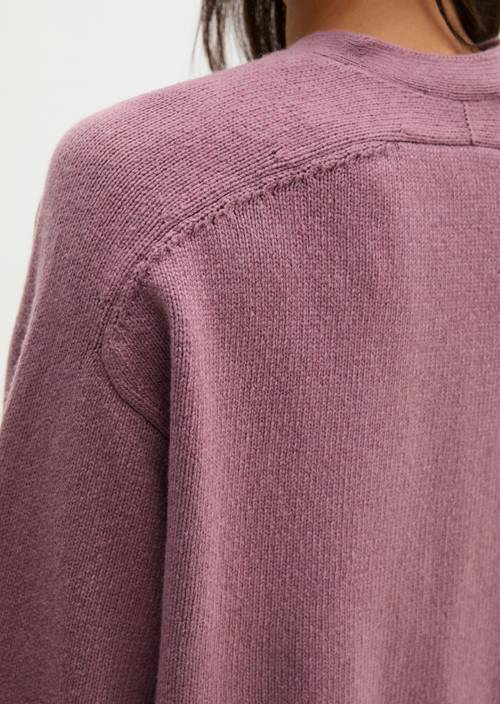 Vest, regular model Gentle Mauve in detailaanzicht