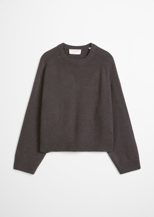 Regular-fit sweater — Stone Brown Melange