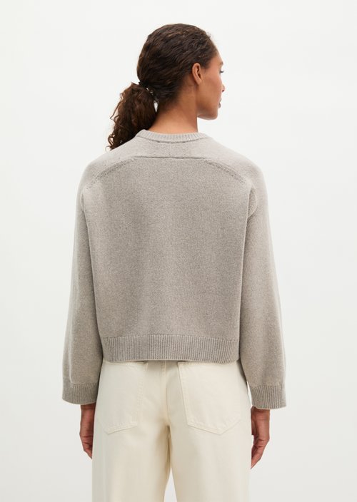 Regular-fit sweater — Stone Taupe Melange