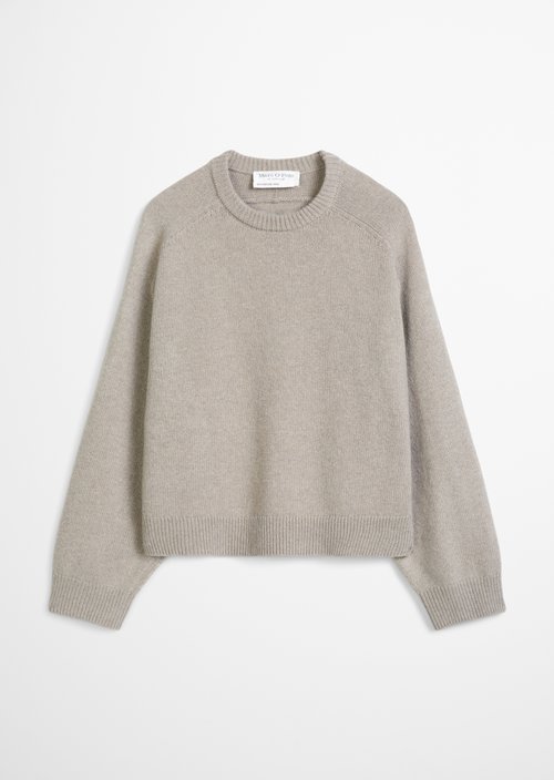 Regular-fit sweater — Stone Taupe Melange