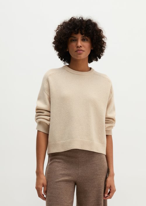 Regular-fit sweater — Light Stone Melange