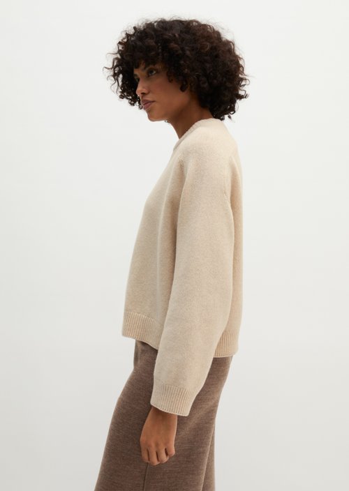 Regular-fit sweater — Light Stone Melange
