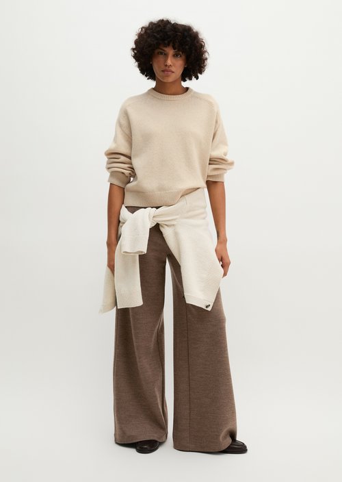 Regular-fit sweater — Light Stone Melange